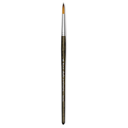 Blick Studio Short Handle Synthetic Brush - Round, Black Handle, Size 6