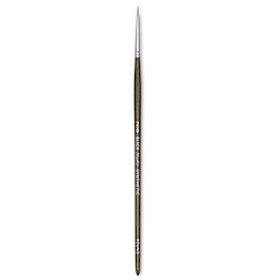 Blick Studio Short Handle Synthetic Brush - Round, Black Handle, 2/0