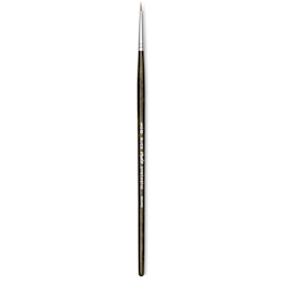 Blick Studio Short Handle Synthetic Brush - Round, Black Handle, 3/0