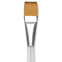 Blick Studio Short Handle Synthetic Brush - Wash, 1", close up