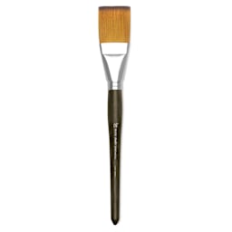 Blick Studio Short Handle Synthetic Brush - Flat Wash, Short Handle, 1-1/2"