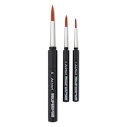 Da Vinci Cosmotop Spin Travel Brushes - Set of 3, brushes laid t