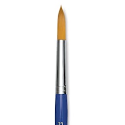 Blick Scholastic Short Handle Golden Taklon Brush - Round, Size 12
