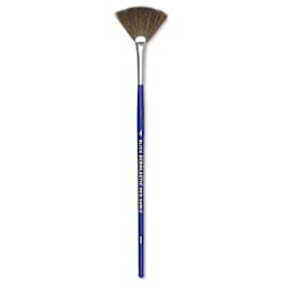 Blick Scholastic Short Handle Red Sable Brush - Fan, Size 4