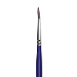 Blick Scholastic Short Handle Red Sable Brush - Round, Size 1 close up