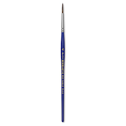Blick Scholastic Short Handle Red Sable Brush - Round, Size 4