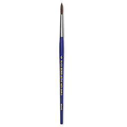 Blick Scholastic Short Handle Red Sable Brush - Round, Size 6