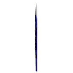Blick Scholastic Short Handle Red Sable Brush - Round, Size 3/0