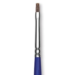 Blick Scholastic Pony Brush - Bright, Short Handle, Size 0 close up
