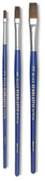 Blick Scholastic Pony Brushes - 3 Brights shown upright