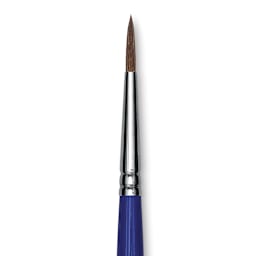Blick Scholastic Pony Brush - Round, Short Handle, Size 6 close up