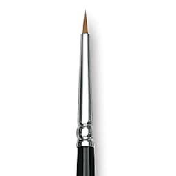 Winsor & Newton Series 7 Kolinsky Sable Brush - Miniature Round, Size 1 close up