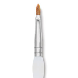 Royal & Langnickel Soft Grip Synthetic Sable Brushes - Filbert, Short Handle, Size 2, close-up