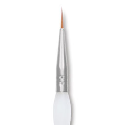 Royal & Langnickel Soft Grip Synthetic Sable Brushes - Round, Short Handle, Size 1, close-up