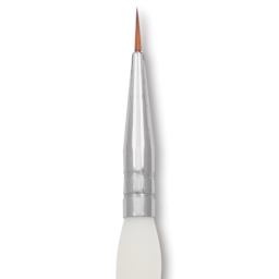 Royal & Langnickel Soft Grip Synthetic Sable Brushes - Detail, Short Handle, Size 3/0, close-up
