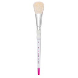 Royal & Langnickel Soft Grip White Goat Hair Mop Brush - Short Handle, Size 1"