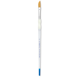 Royal & Langnickel Soft Grip Golden Taklon Brush - Dagger, Short Handle, Size 1/4"