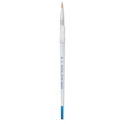 Royal & Langnickel Soft Grip Golden Taklon Brush - Round, Short Handle, Size 2