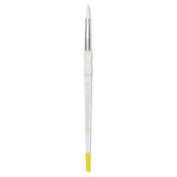 Royal & Langnickel Soft Grip White Taklon Brush - Round, Short Handle, Size 4