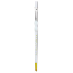 Royal & Langnickel Soft Grip White Taklon Brush - Flat, Short Handle, Size 4
