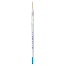 Royal & Langnickel Soft Grip Golden Taklon Brush - Script Liner, Short Handle, Size 0