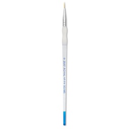 Royal & Langnickel Soft Grip Golden Taklon Brush - Script Liner, Short Handle, Size 20/0
