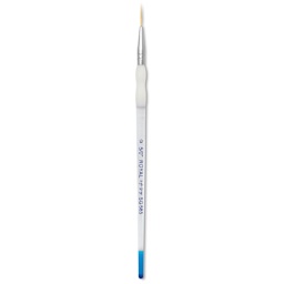 Royal & Langnickel Soft Grip Golden Taklon Brush - Script Liner, Short Handle, Size 5/0