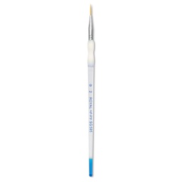 Royal & Langnickel Soft Grip Golden Taklon Brush - Short Liner, Short Handle, Size 2
