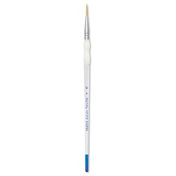 Royal & Langnickel Soft Grip Golden Taklon Brush - Short Liner, Short Handle, Size 4