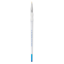 Royal & Langnickel Soft Grip Golden Taklon Brush - Short Liner, Short Handle, Size 10/0