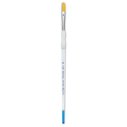 Royal & Langnickel Soft Grip Golden Taklon Brush - Stroke, Short Handle, Size 1/4"