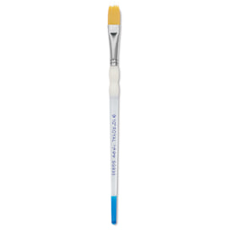 Royal & Langnickel Soft Grip Golden Taklon Brush - Filbert Comb, Short Handle, Size 1/2"