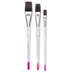Royal & Langnickel Soft Grip Ox Hair Wash Brushes, various sizes shown