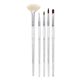 Royal Langnickel Clear Choice Brush Set - Soft Natural, Assorted Brushes, Short Handle (brushes included in set)