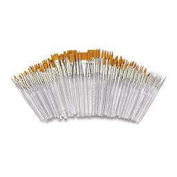 Royal & Langnickel Clear Choice Golden Taklon Brush Set, Class Pack Set of 144