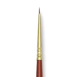 Blick Master Kolinsky Sable Brush - Round, Long Handle, Size 5/0 close up