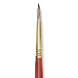 Blick Master Synthetic Brush - Round, Long Handle, Size 6, close-up