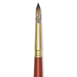 Blick Master Synthetic Brush - Round, Long Handle, Size 12, close-up