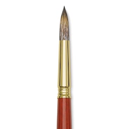 Blick Master Synthetic Brush - Round, Long Handle, Size 14, close-up
