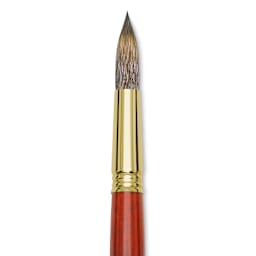 Blick Master Synthetic Brush - Round, Long Handle, Size 18, close-up