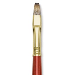 Blick Master Synthetic Brush - Bright, Long Handle, Size 10, close-up