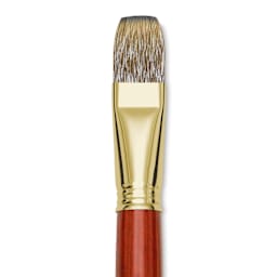 Blick Master Synthetic Brush - Bright, Long Handle, Size 22, close-up