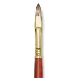 Blick Master Synthetic Brush - Filbert, Long Handle, Size 8, close-up
