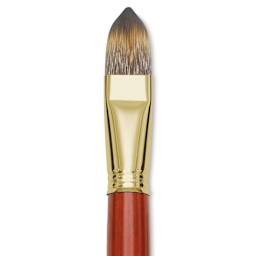 Blick Master Synthetic Brush - Filbert, Long Handle, Size 22, close-up