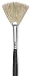 Blick Studio Bristle Brushes - Closeup of single Fan brush