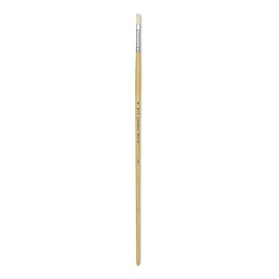 Blick Academic Bristle Brushes - Long handled Flat Brush shown upright
