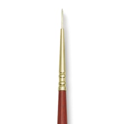 Blick Master Bristle Brush - Round, Long Handle, Size 2/0 close up