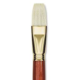 Blick Master Bristle Brush - Flat, Long Handle, Size 24 close up