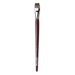 Da Vinci Black Sable Brush - Bright, Long Handle, Size 24
