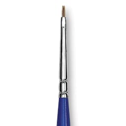 Blick Scholastic Ox Hair Brush - Bright, Long Handle, Size 0 close up